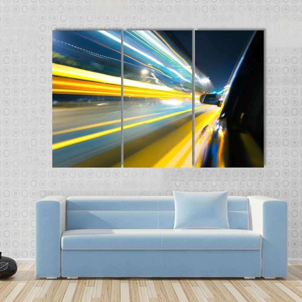 Car Side View Canvas Wall Art