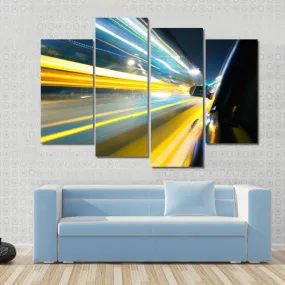 Car Side View Canvas Wall Art