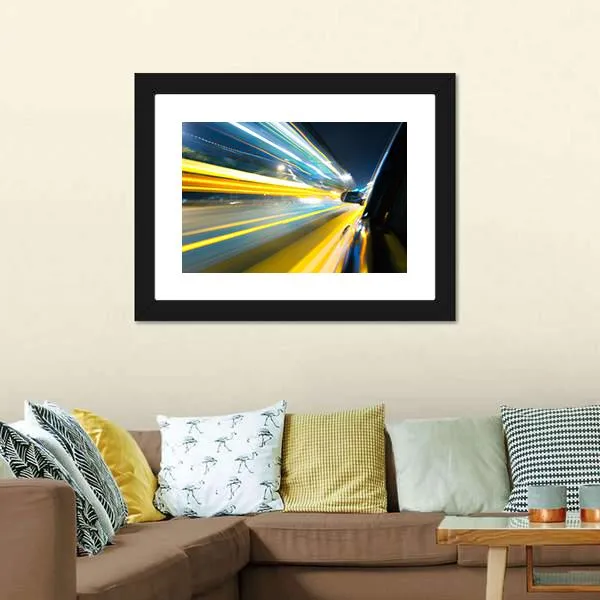 Car Side View Canvas Wall Art