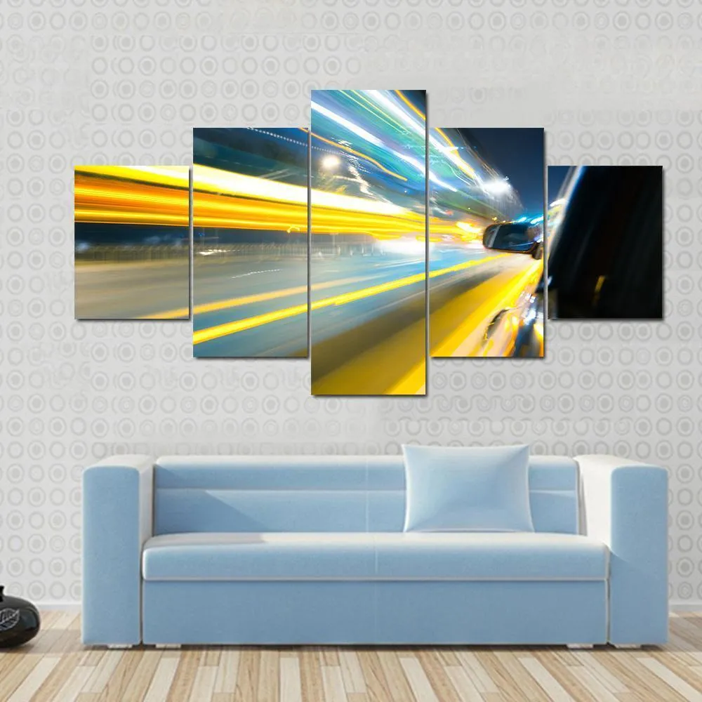 Car Side View Canvas Wall Art