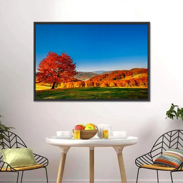 Carpathian Mountains In Autumn Canvas Wall Art