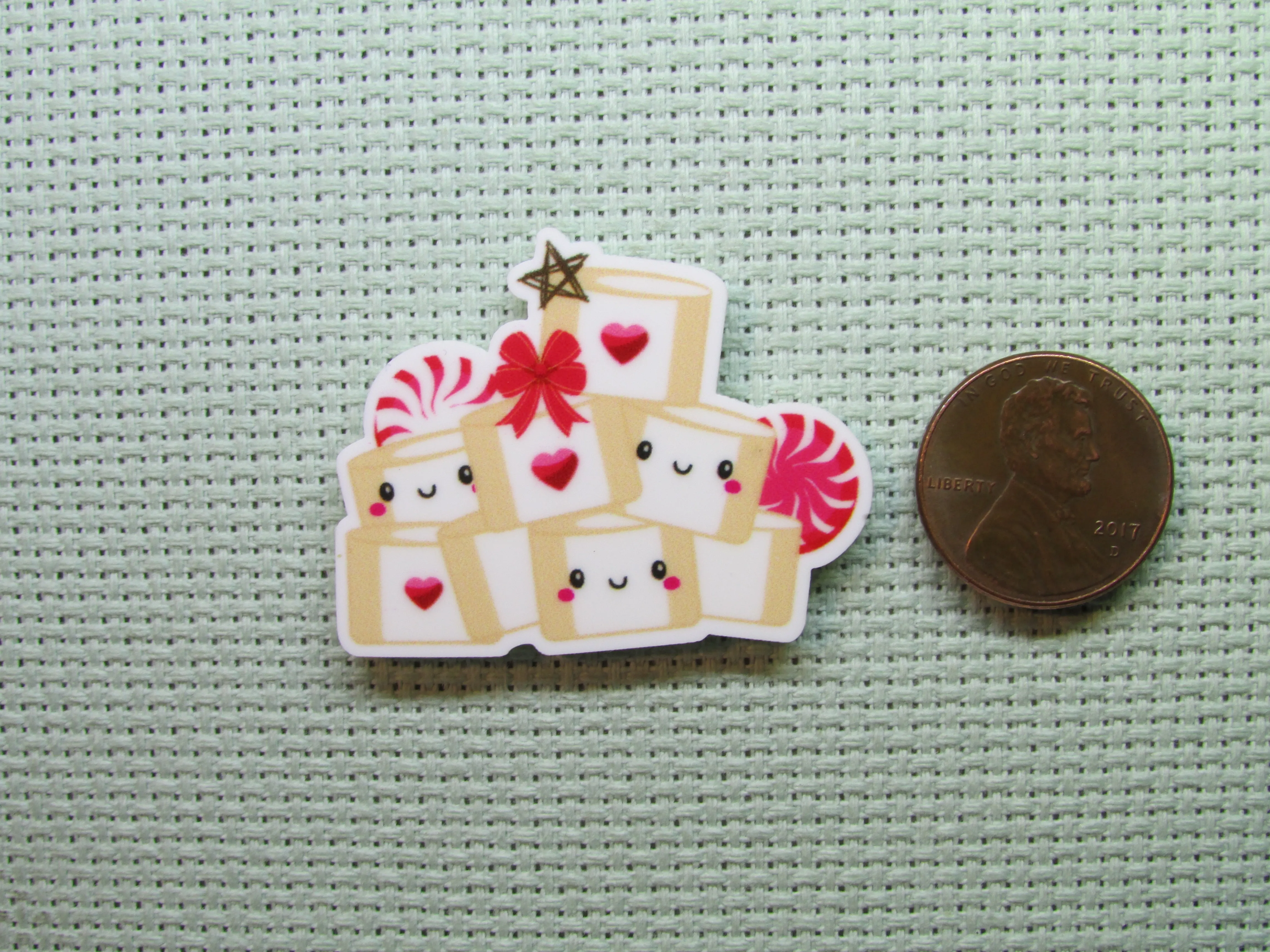 Christmas Cheer Marshmallow Friends Needle Minder, Cover Minder, Magnet