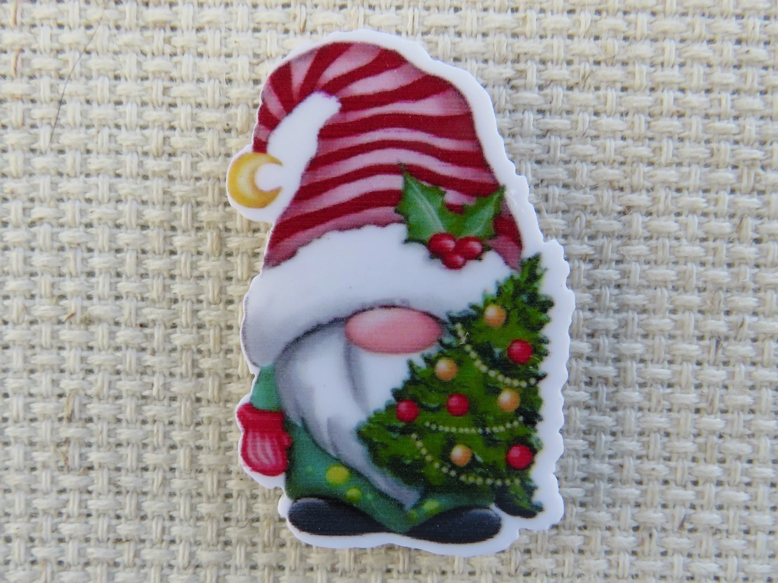 Christmas Tree Gnome Needle Minder, Cover Minder, Magnet