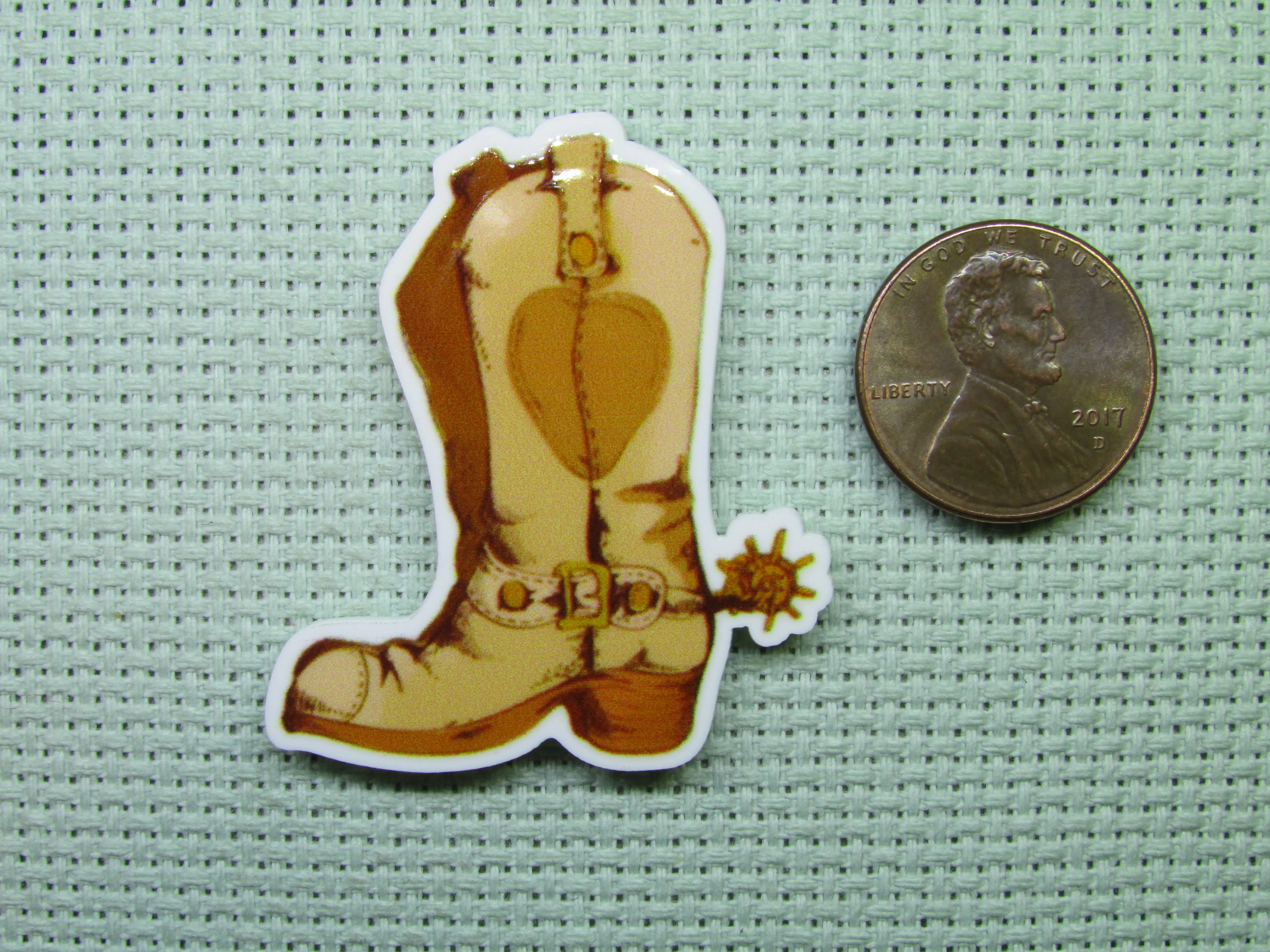 Cowboy Boot Needle Minder, Cover Minder, Magnet