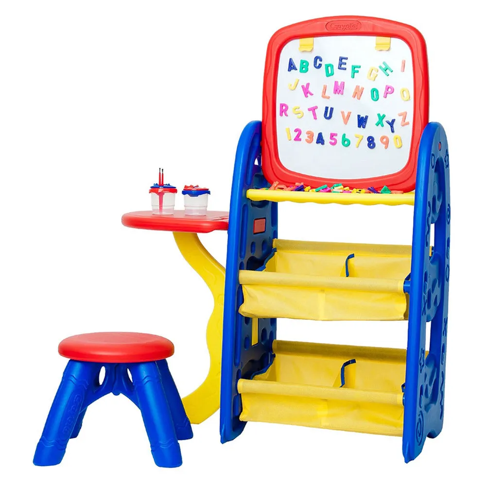 Crayola Double-sided easel with a 6-in-1 creativity center board