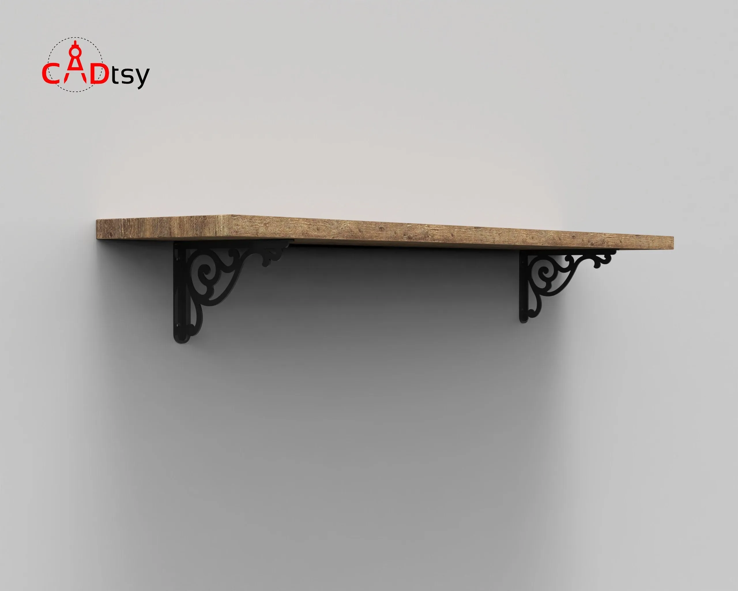 Decorative Shelf Metal Brackets/Supports DXF/SVG - CNC Laser/Plasma Cutting Files