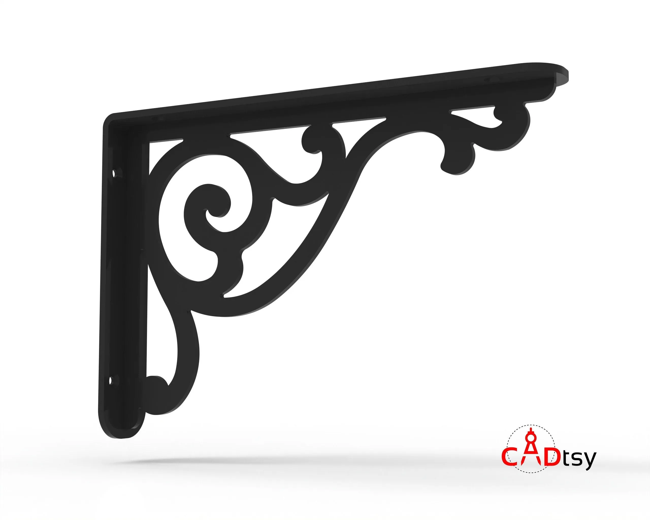 Decorative Shelf Metal Brackets/Supports DXF/SVG - CNC Laser/Plasma Cutting Files