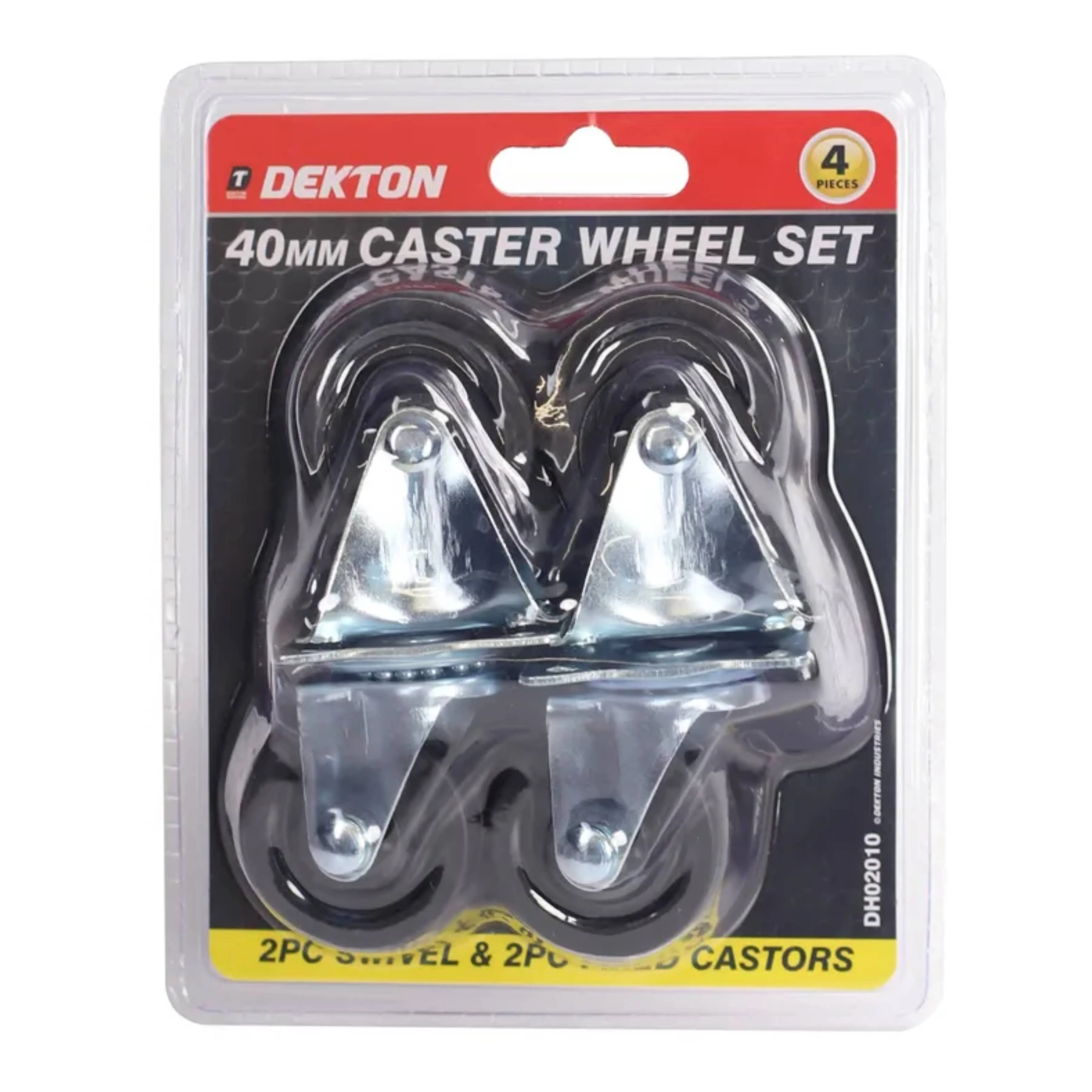 DEKTON 4PC 40mm Caster Wheel Set