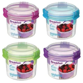 Dexam Sistema Breakfast To Go Round Box 530ml Assorted Colours