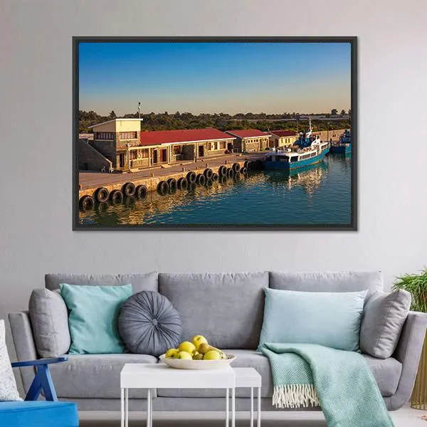 Dock At Robben Island Prison Canvas Wall Art