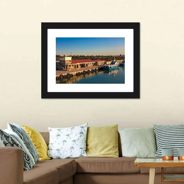 Dock At Robben Island Prison Canvas Wall Art