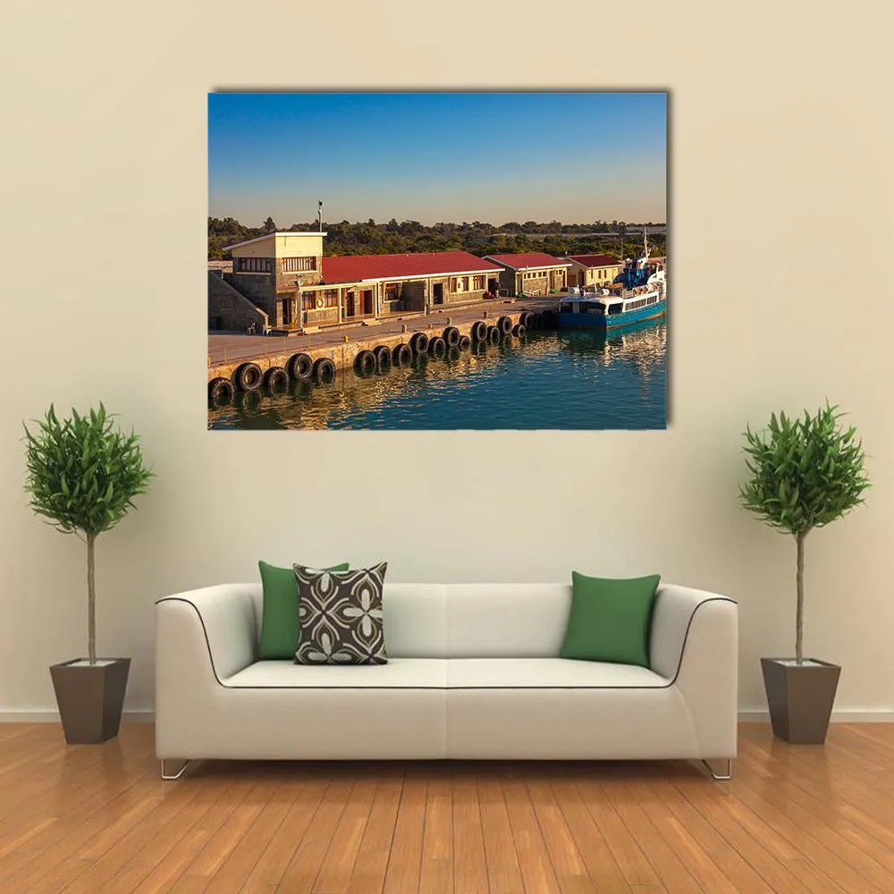 Dock At Robben Island Prison Canvas Wall Art