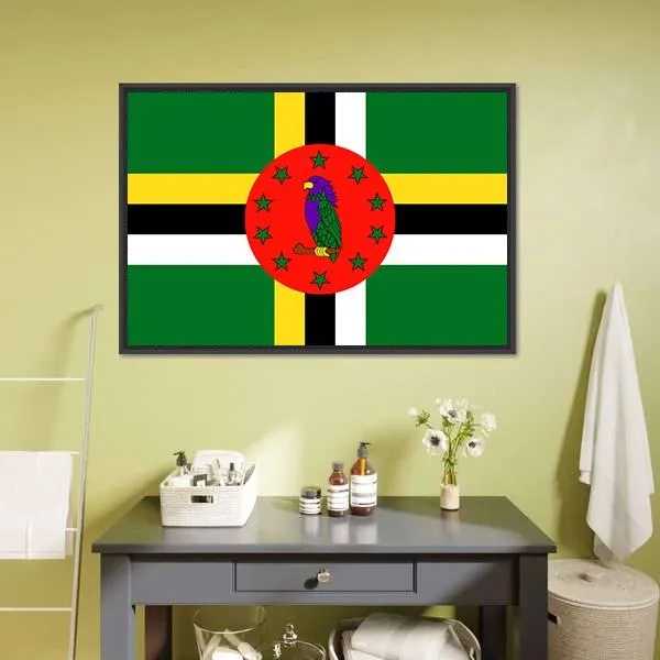 Dominica Flag Canvas Wall Art