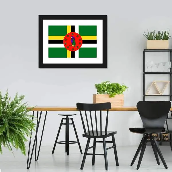 Dominica Flag Canvas Wall Art