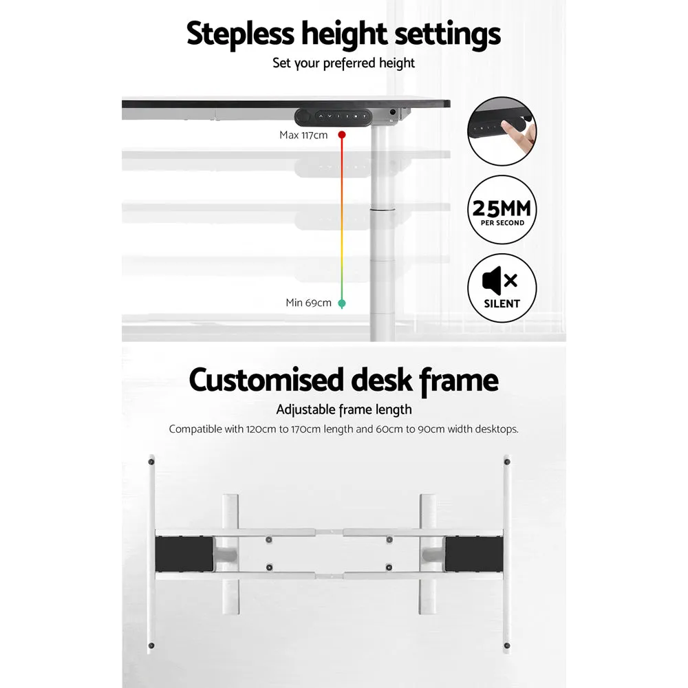 Dual Motor Height Adjustable Standing Desk Frame - Artiss