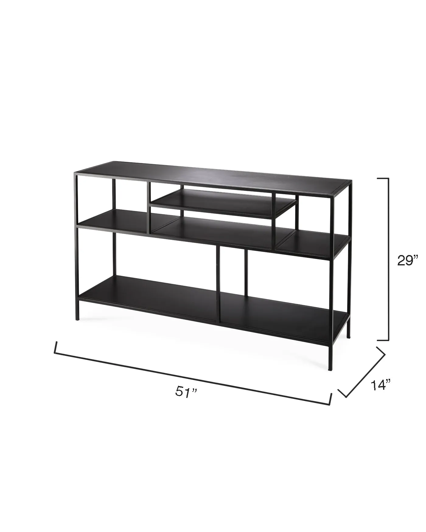 Element Shelved Console Table