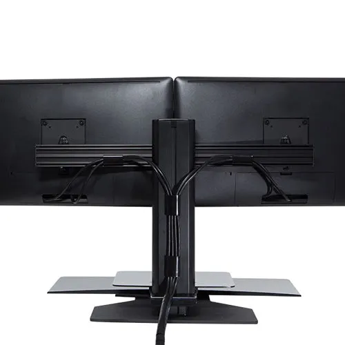 ERGOWORKS - S2S002-BB-SG - UPRITE ERGO Dual Monitor Sit2Stand Workstation (Black-Black)