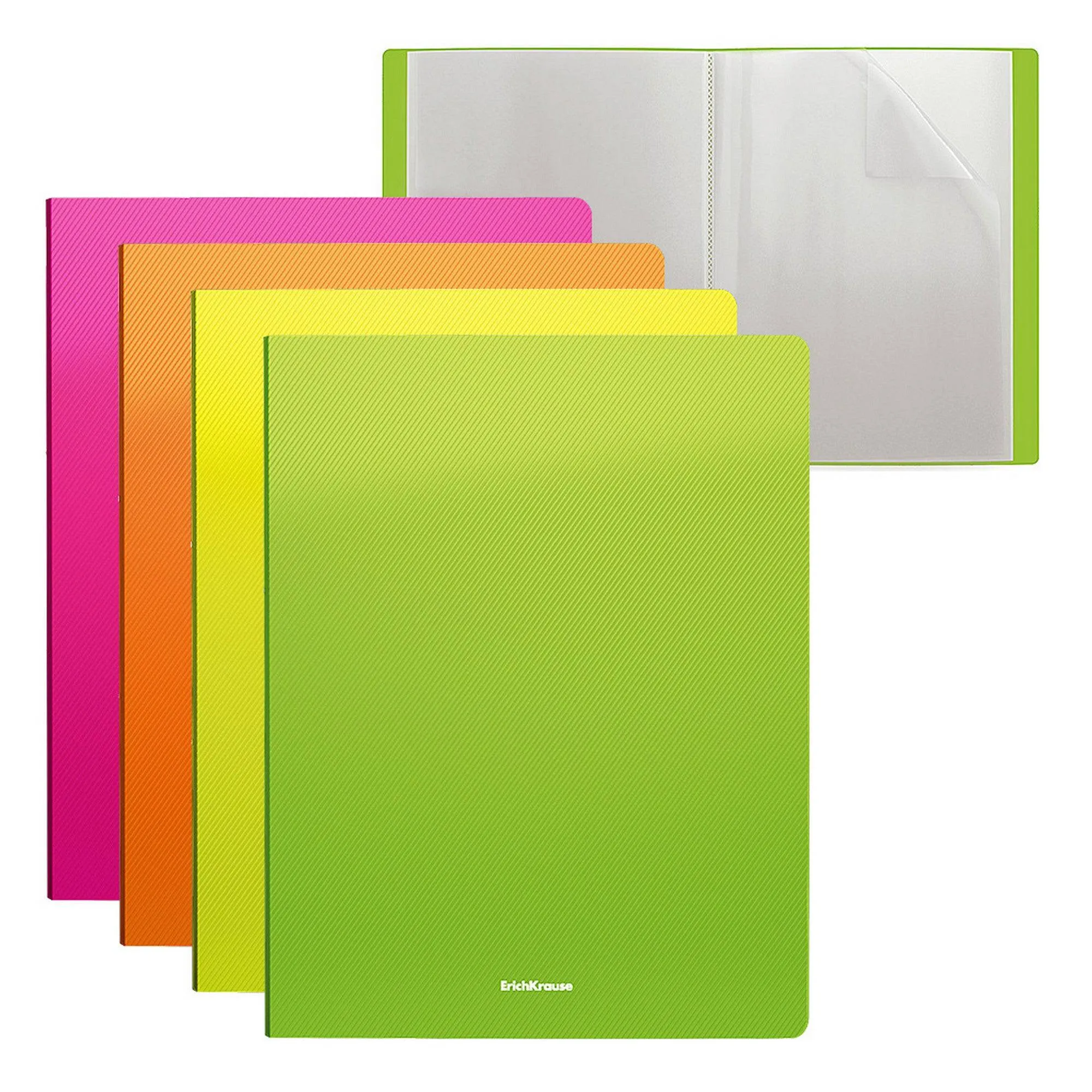 ErichKrause File folder Diagonal Neon, 10 pockets, A4, assorted