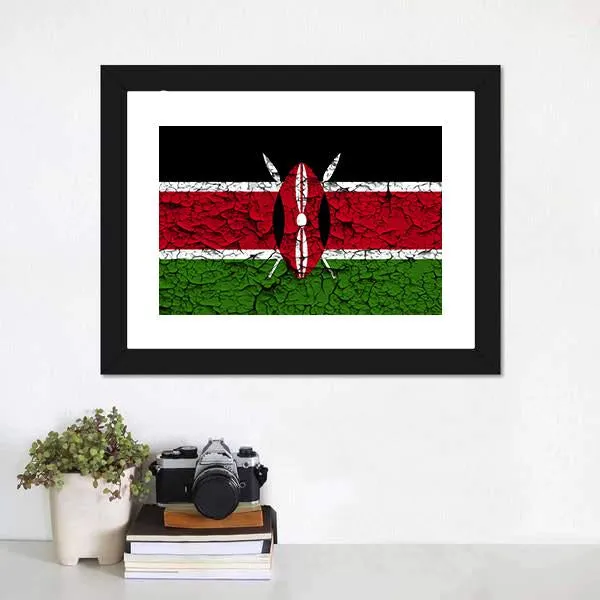 Flag Of Kenya Canvas Wall Art