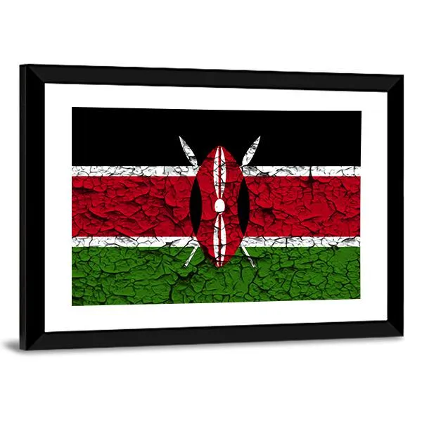 Flag Of Kenya Canvas Wall Art