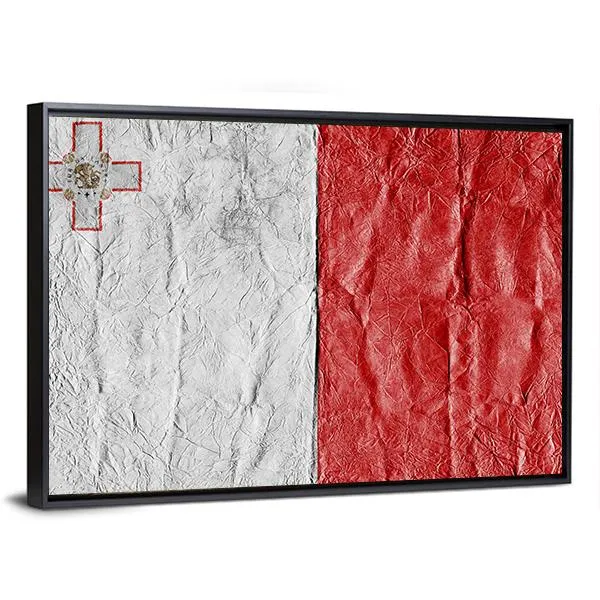 Flag Of Malta Canvas Wall Art