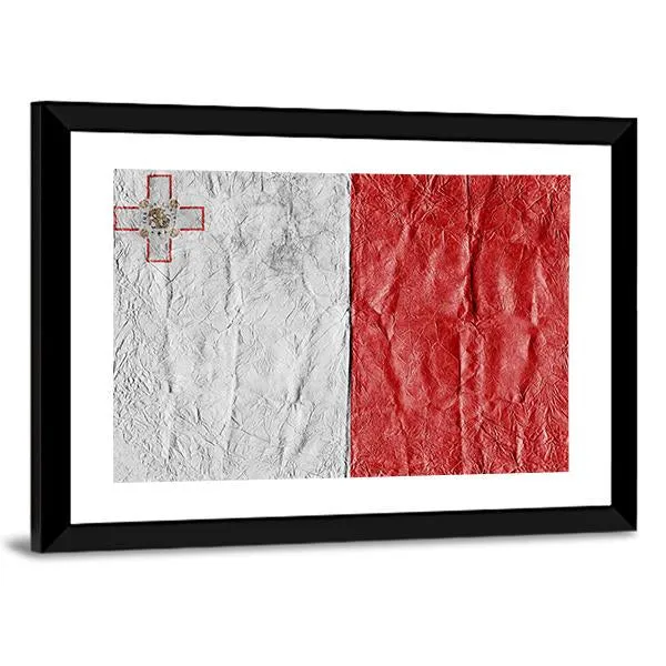 Flag Of Malta Canvas Wall Art