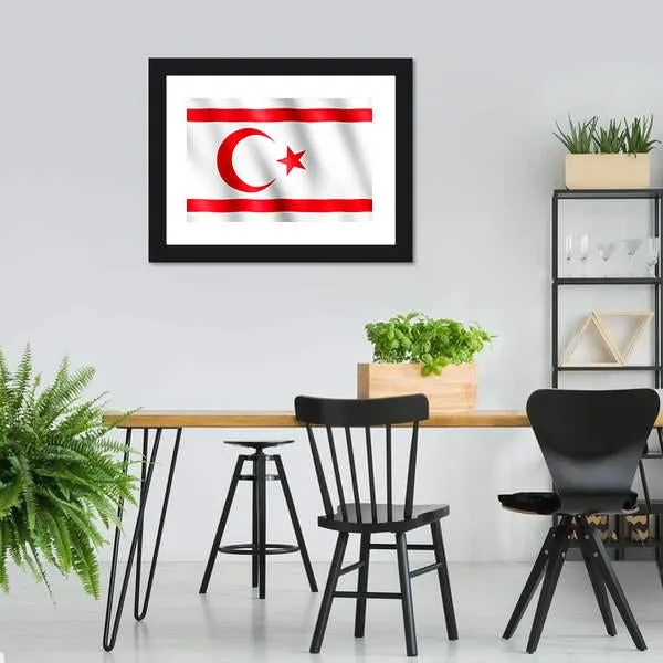 Flag Of Northern Cyprus Canvas Wall Art