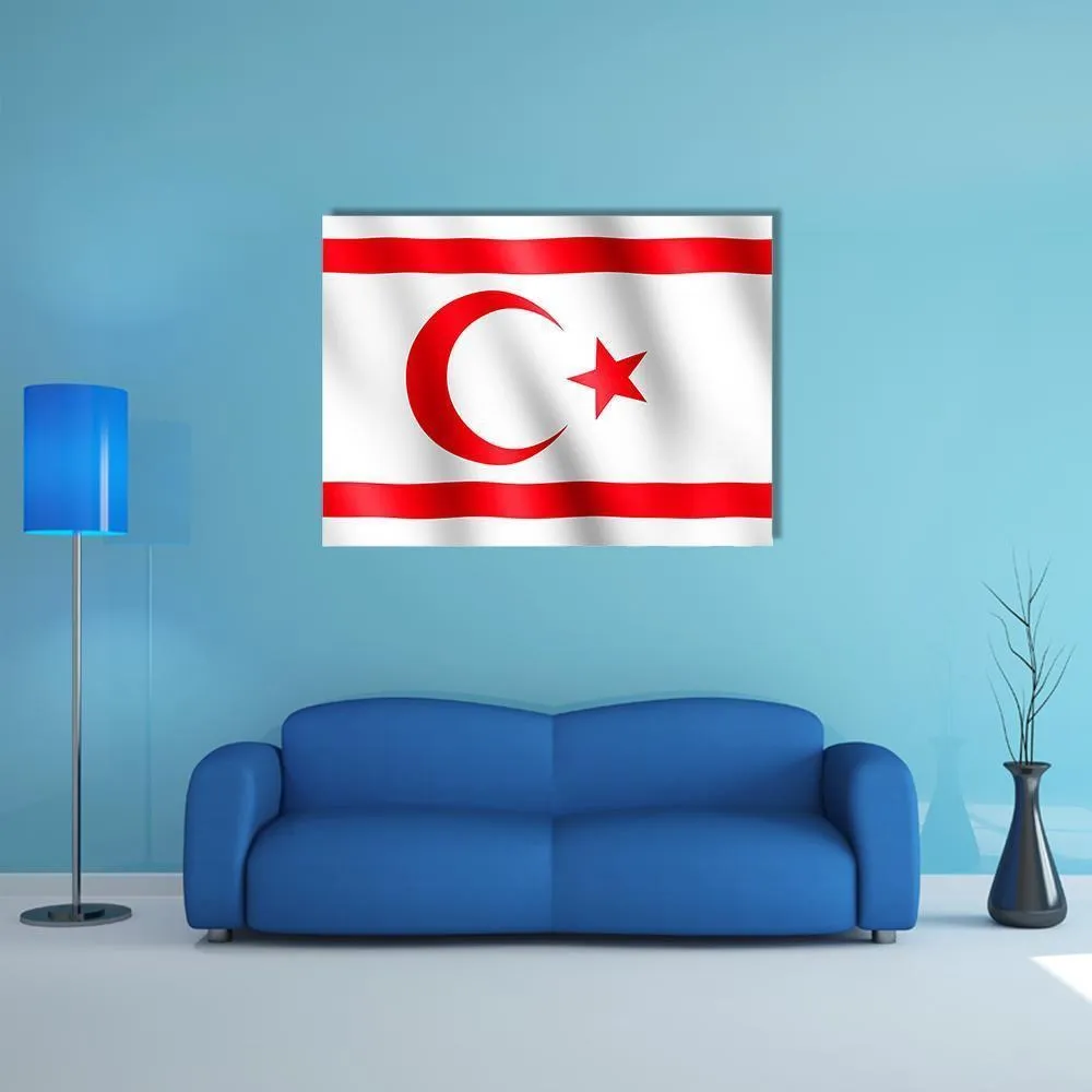 Flag Of Northern Cyprus Canvas Wall Art