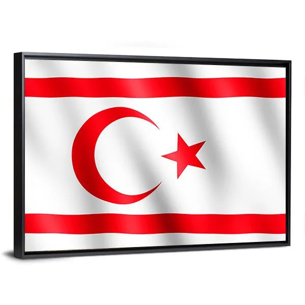 Flag Of Northern Cyprus Canvas Wall Art