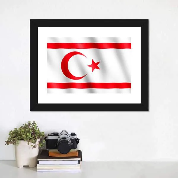 Flag Of Northern Cyprus Canvas Wall Art