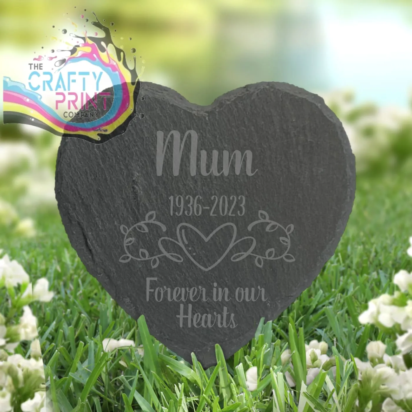 Forever in our Hearts Grave Slate Marker