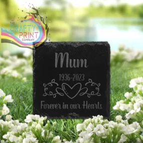 Forever in our Hearts Grave Slate Marker