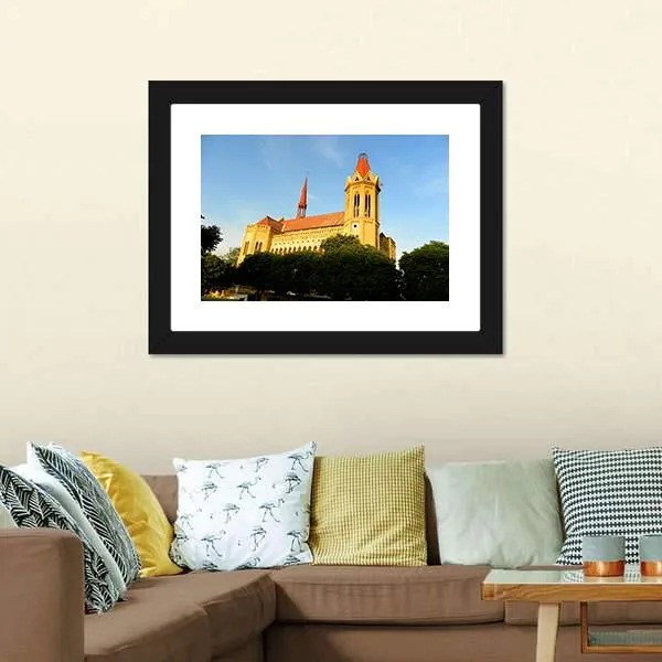 Frere Hall  Karachi Canvas Wall Art