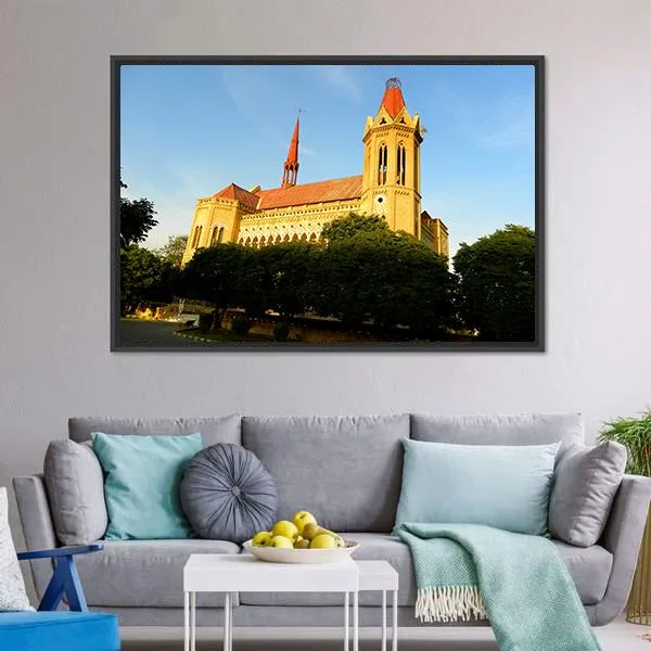 Frere Hall  Karachi Canvas Wall Art