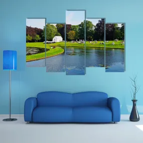 Garden Of Scottish National Gallery Canvas Wall Art