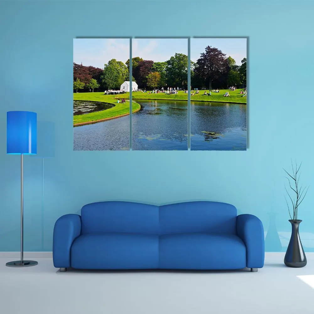 Garden Of Scottish National Gallery Canvas Wall Art