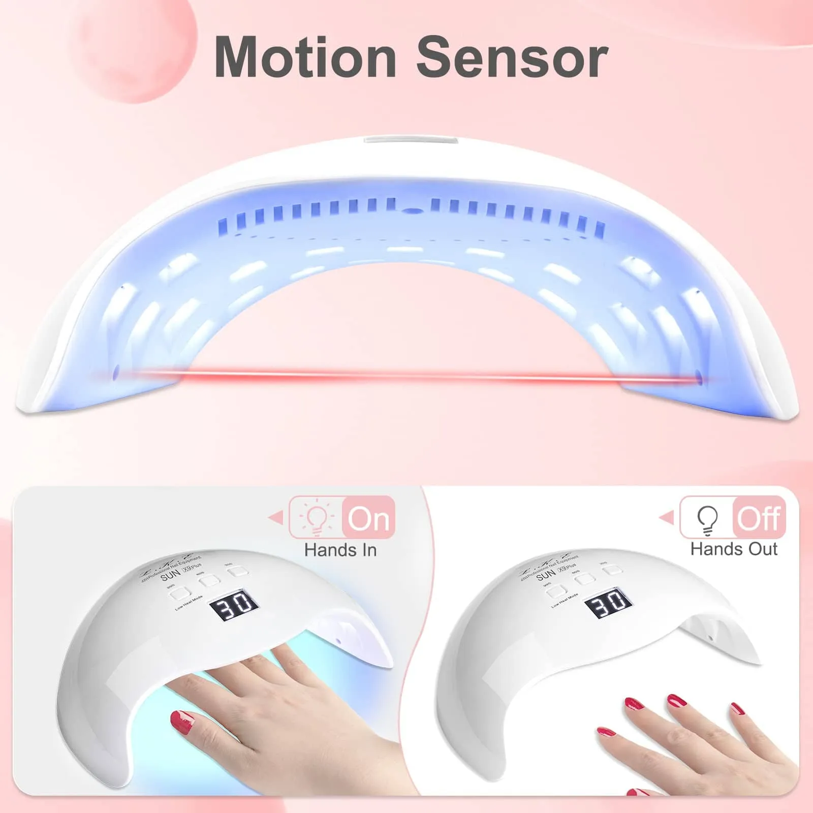 Gel UV LED Nail Polish Lamp, LKE Nail Dryer 40W LED