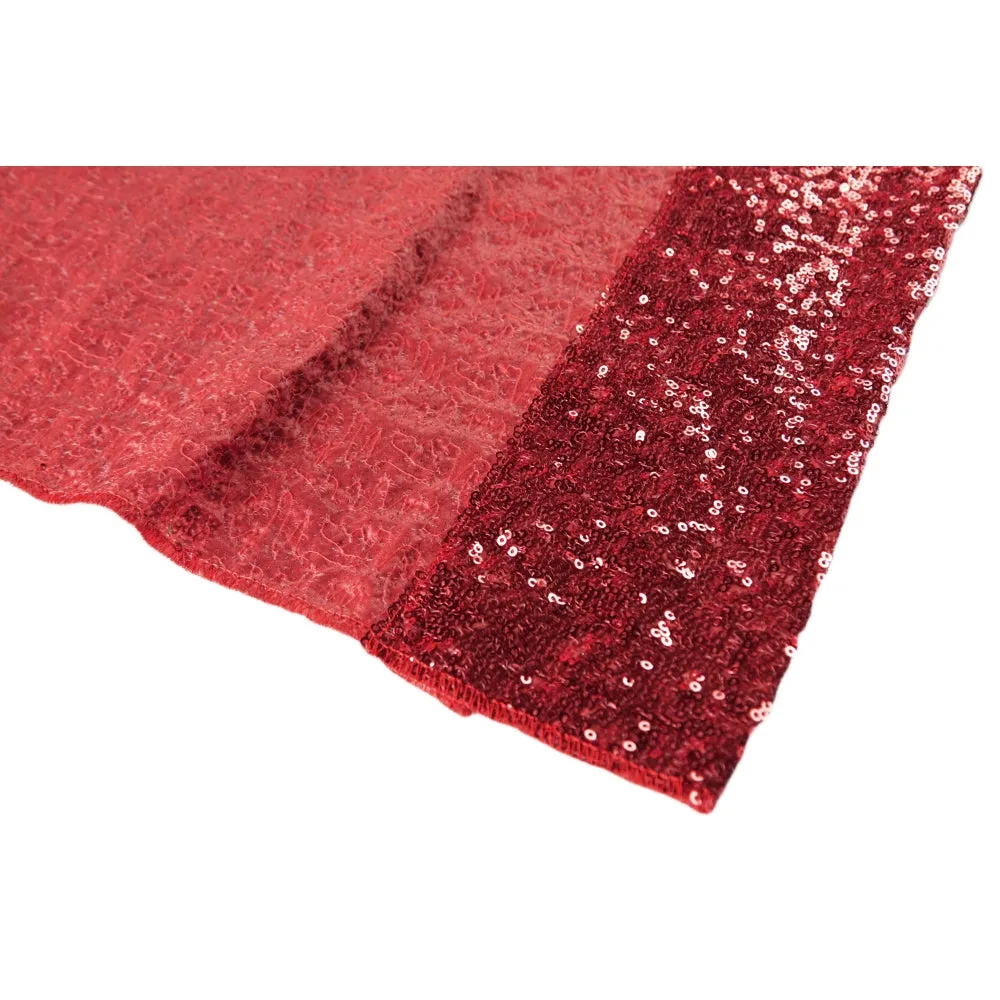 Glitz Sequin 10ft H x 52" W Drape/Backdrop panel - Apple Red