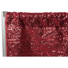 Glitz Sequin 10ft H x 52" W Drape/Backdrop panel - Apple Red