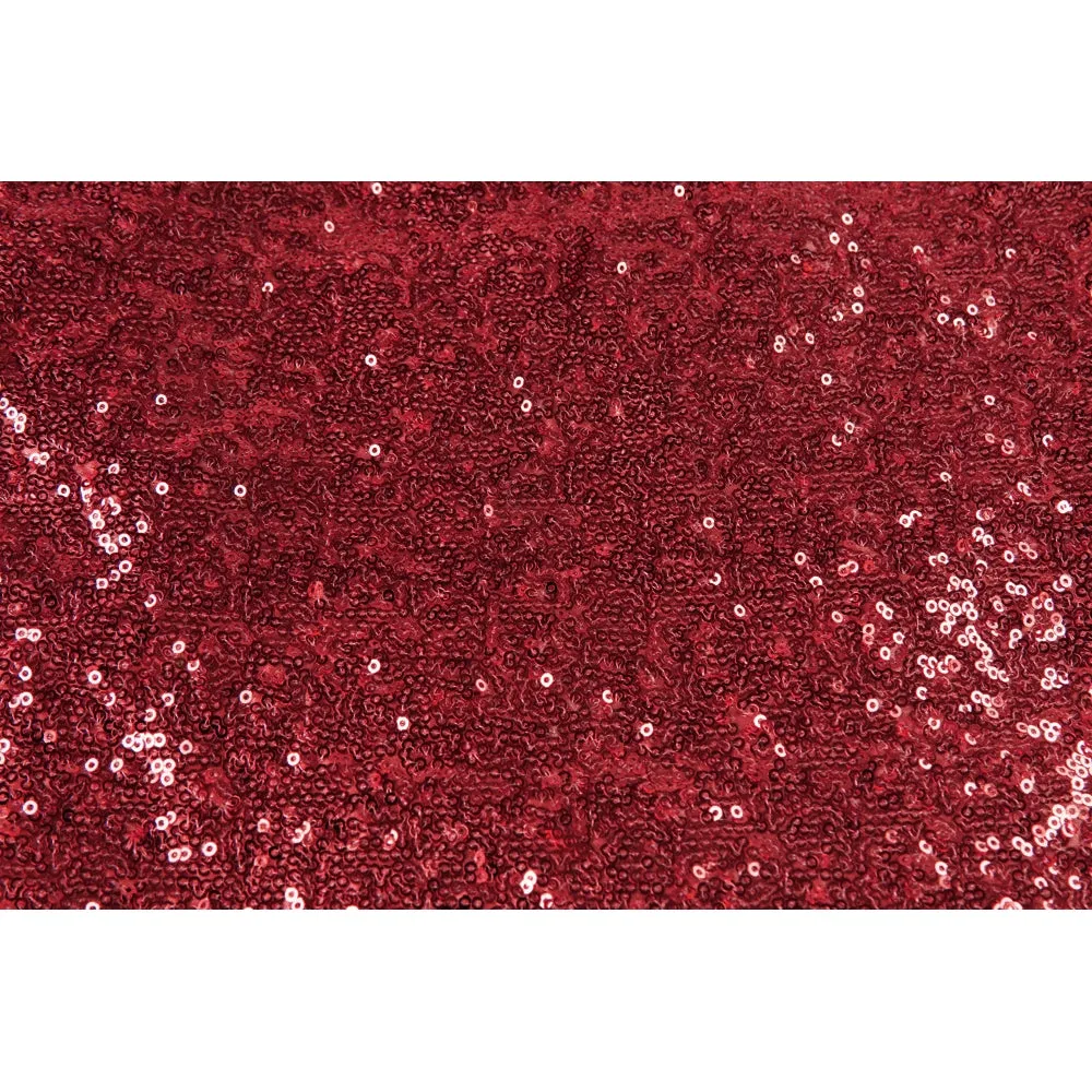 Glitz Sequin 10ft H x 52" W Drape/Backdrop panel - Apple Red