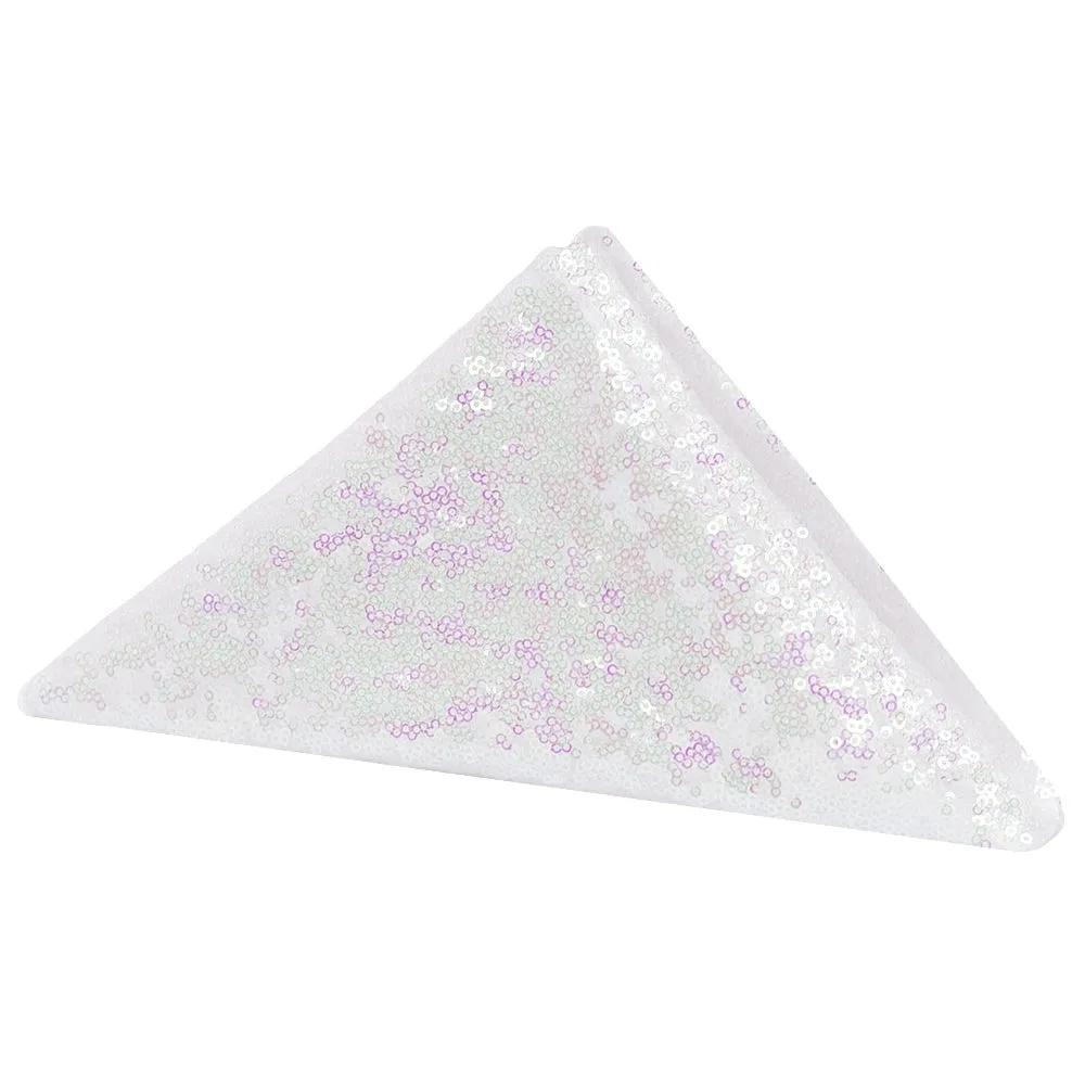 Glitz Sequin Napkin 20"x20" - Iridescent White