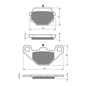 GOLDfren Brake Pads - K5 Off-Road Racing