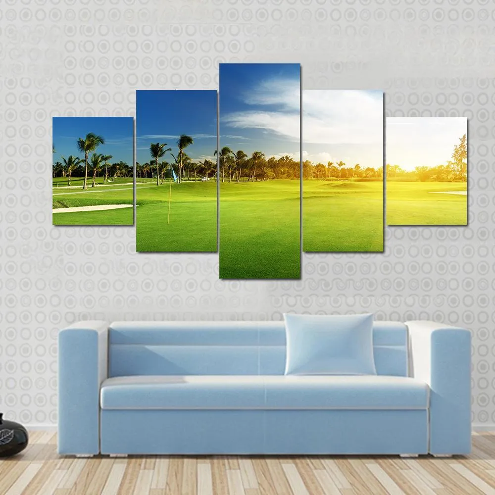 Golf Course  Dominican Republic Canvas Wall Art