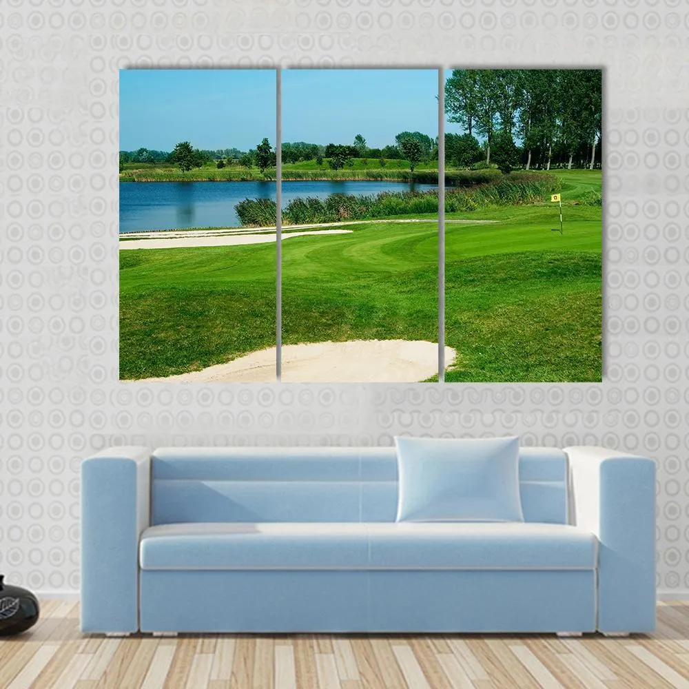 Golf Field Canvas Wall Art