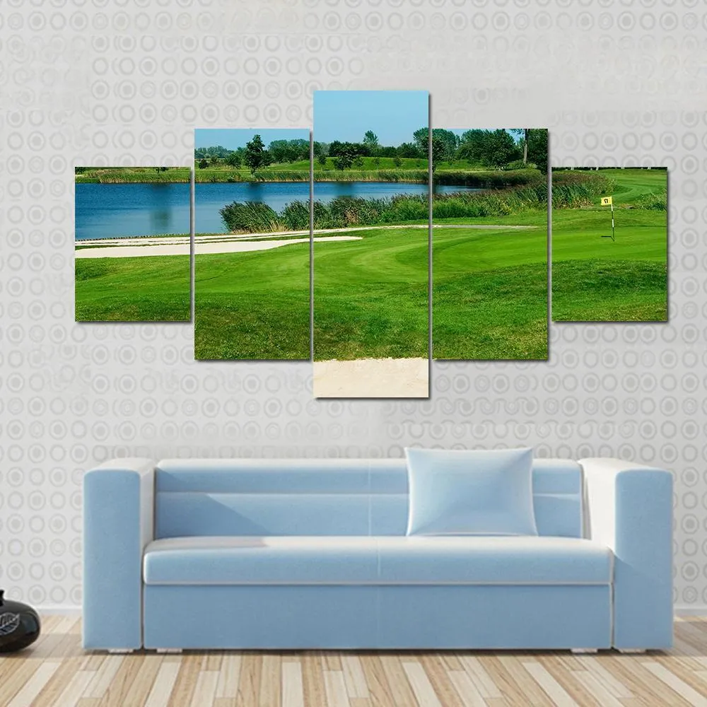 Golf Field Canvas Wall Art