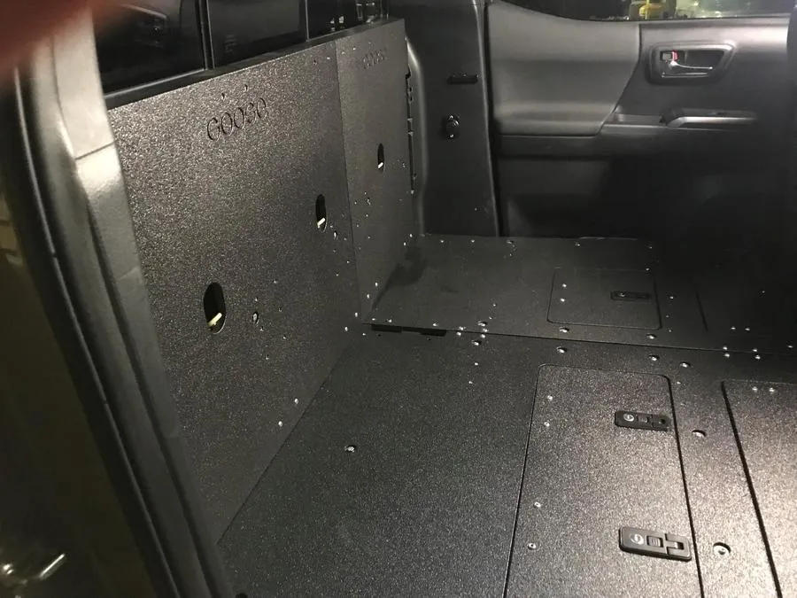 Goose Gear Toyota Tacoma 2005-Present 2nd and 3rd Gen. Double Cab Second Row Seat Delete Plate System