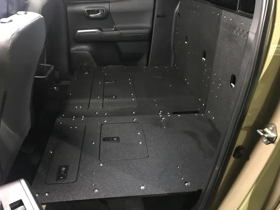 Goose Gear Toyota Tacoma 2005-Present 2nd and 3rd Gen. Double Cab Second Row Seat Delete Plate System