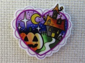 Halloween Love Heart Needle Minder, Cover Minder, Magnet