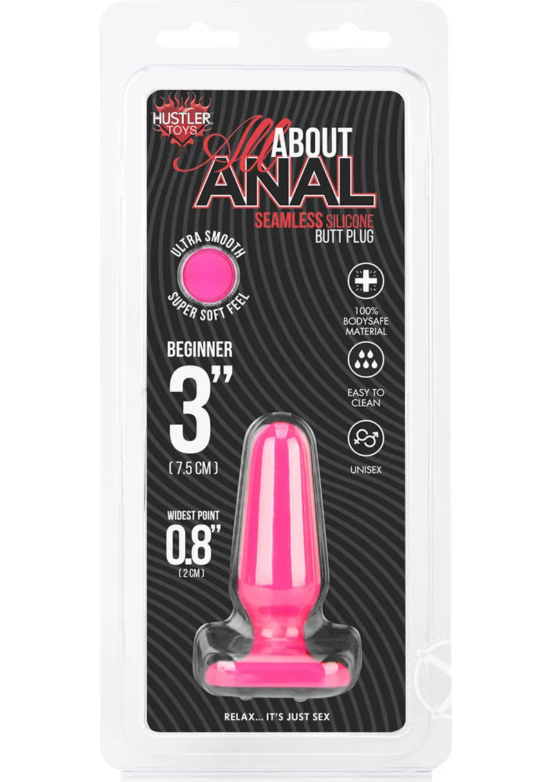 Hustler Seamless Silicone Plug 3 Pink