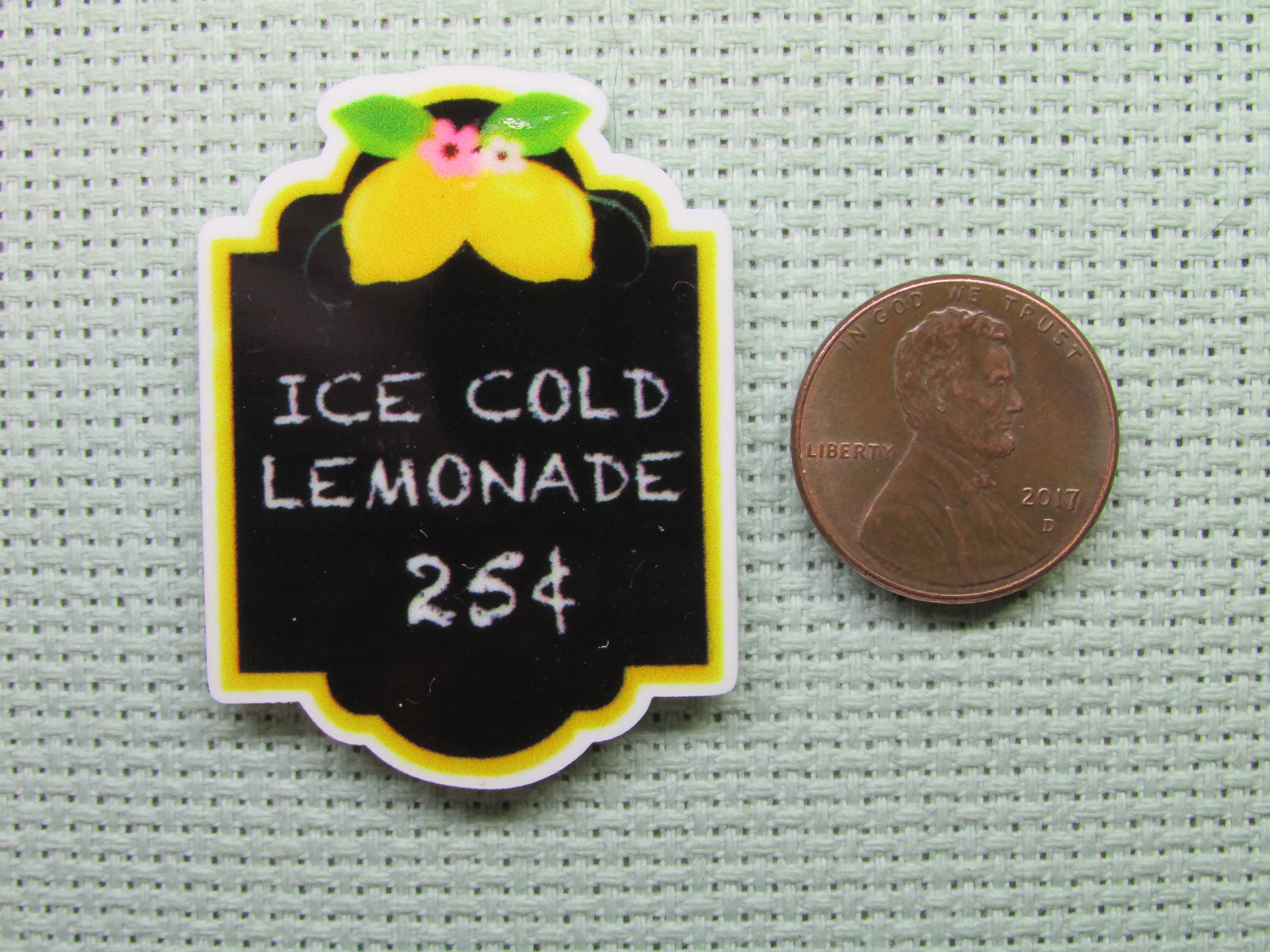 Ice Cold Lemonade Sign Needle Minder, Cover Minder, Magnet